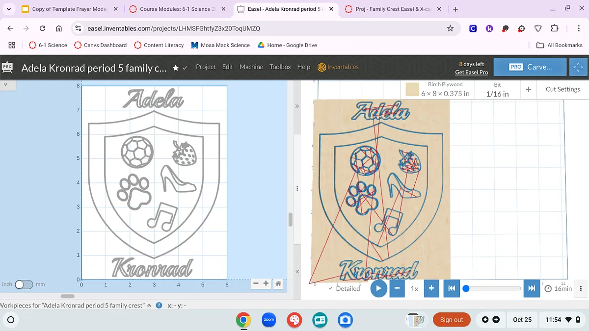 Adela Kronrad period 5 family crest - image 1