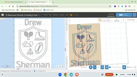 D Sherman Period 1 Family Crest