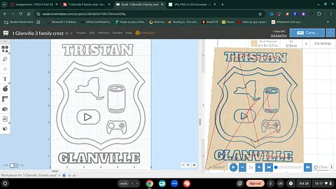 t Glanville 3 family crest