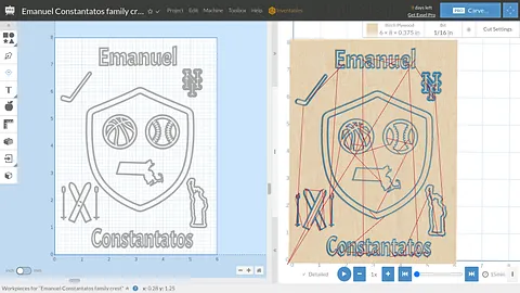 Emanuel Constantatos family crest