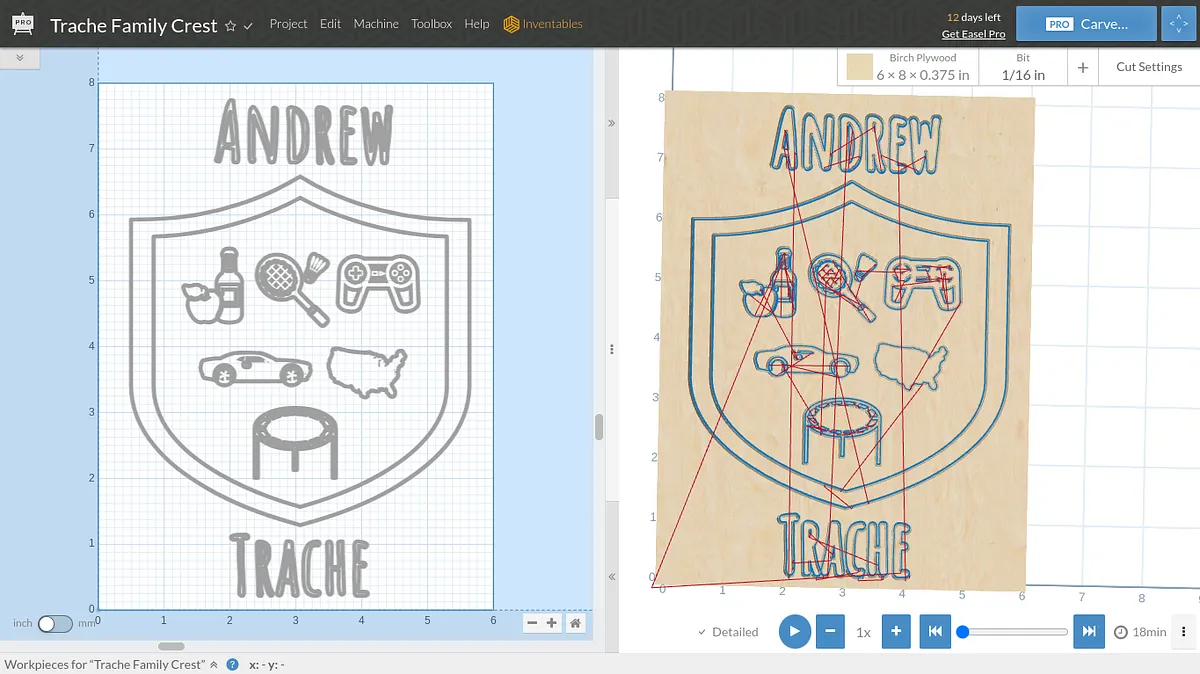 Trache Family Crest - image 1