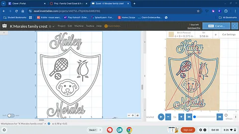 K Morales family crest