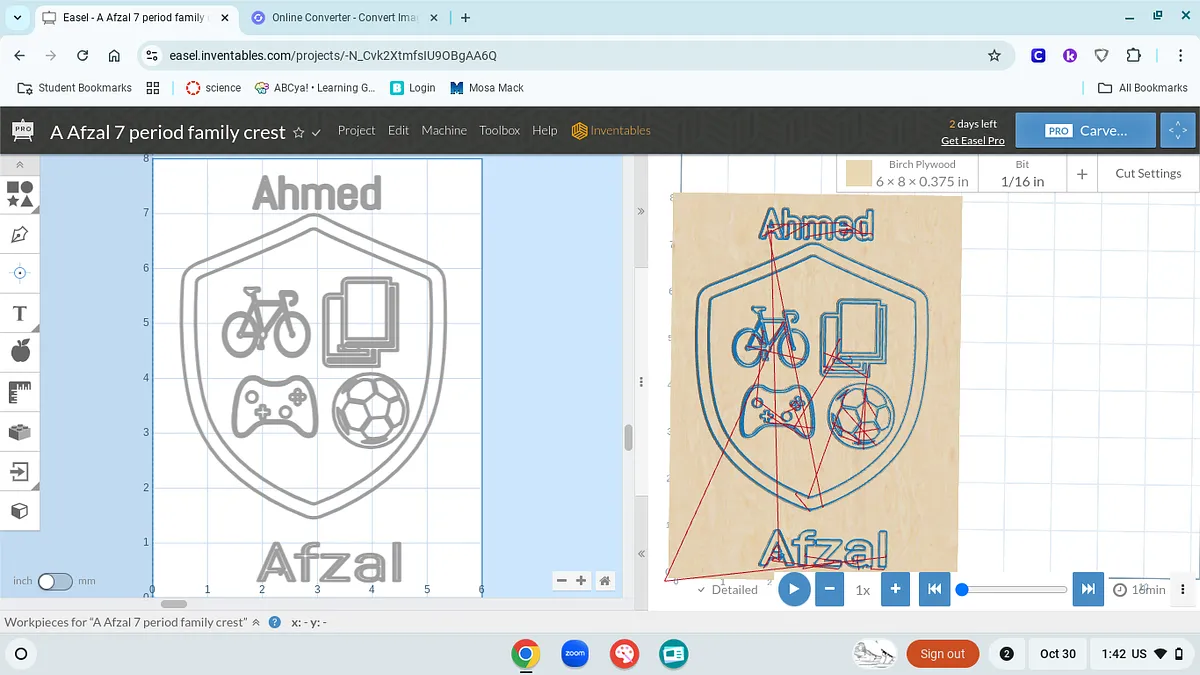A Afzal 7 period family crest - image 1