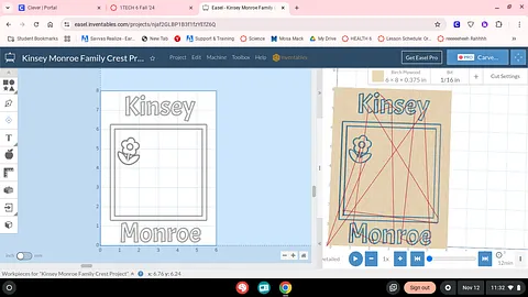 Kinsey Monroe Family Crest Project