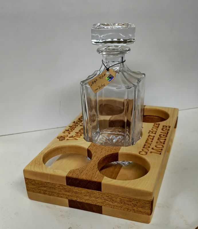 whiskey glass tray - image 1