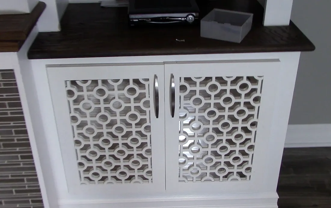 Custom Cabinet doors — Attach the doors