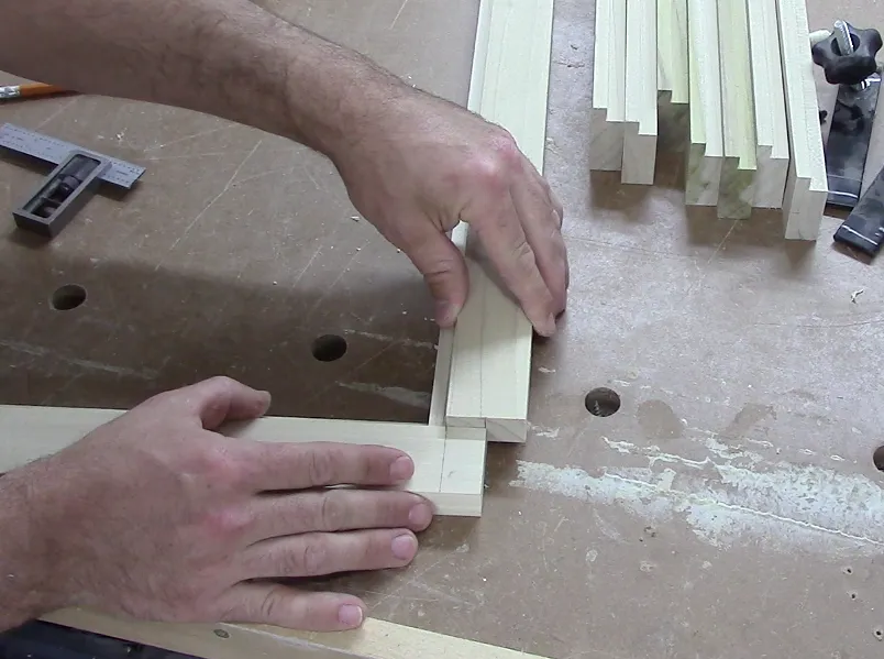 Custom Cabinet doors — Lay out for the tenon