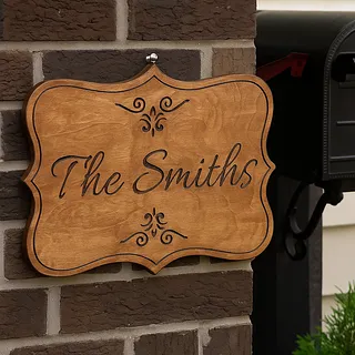 Fancy Label Style Sign Template