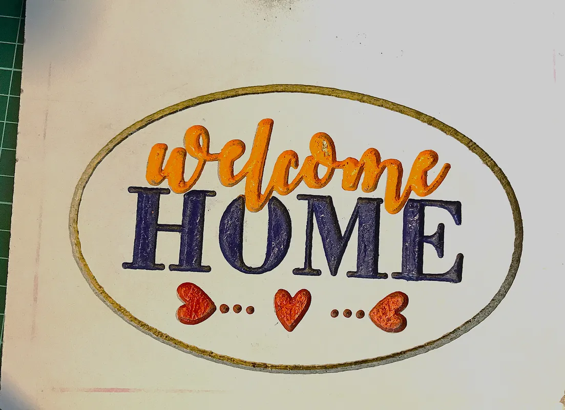 welcome home sign - image 1