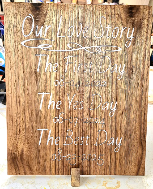 wedding dates sign - image 1