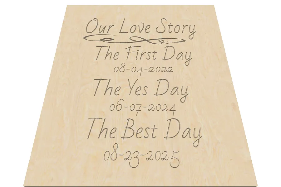 wedding dates sign - image 2