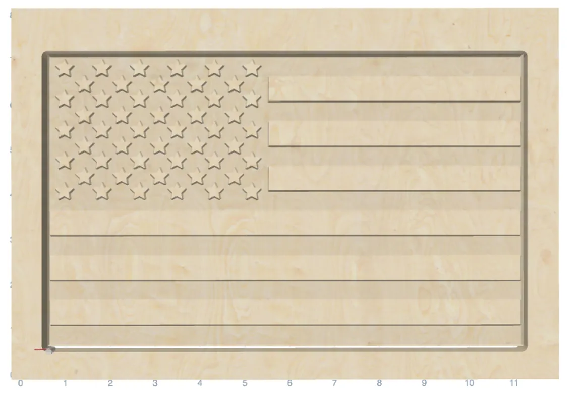 American Flag - 300mm x 180mm - image 2