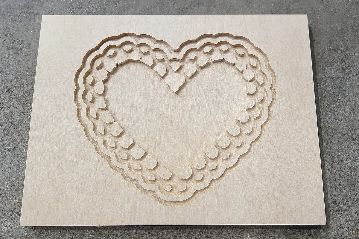 Lace‑border Heart Wall Art - image 1