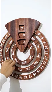 Wooden Perpetual Calendar TTC6050