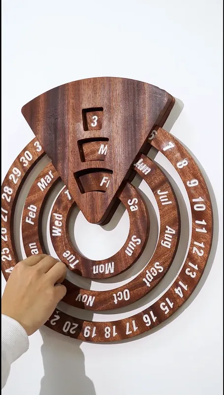 Wooden Perpetual Calendar TTC4050 - image 1