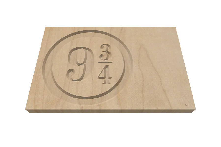 9 3/4 Sign - image 1