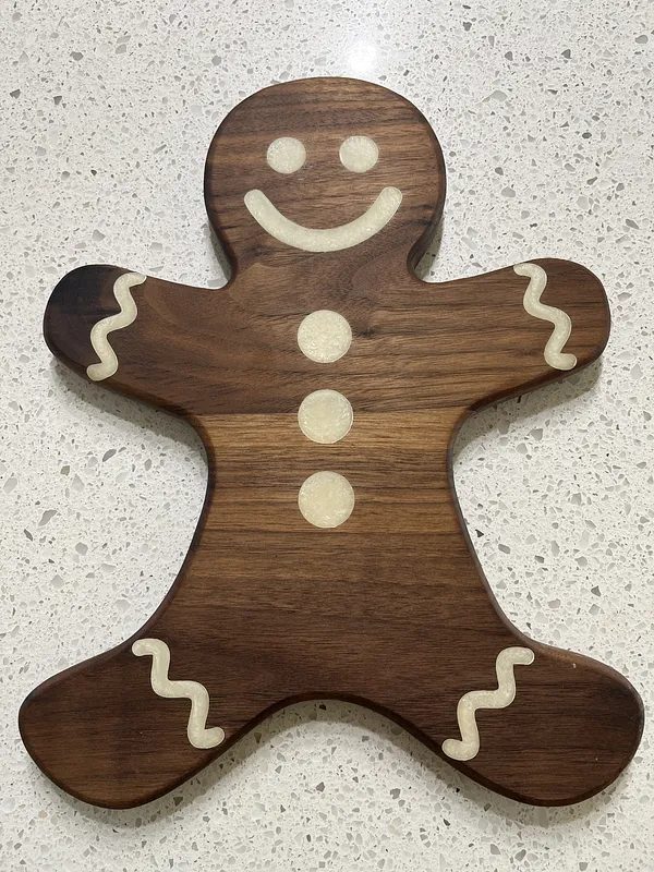 Gingerbread man serving board - image 1
