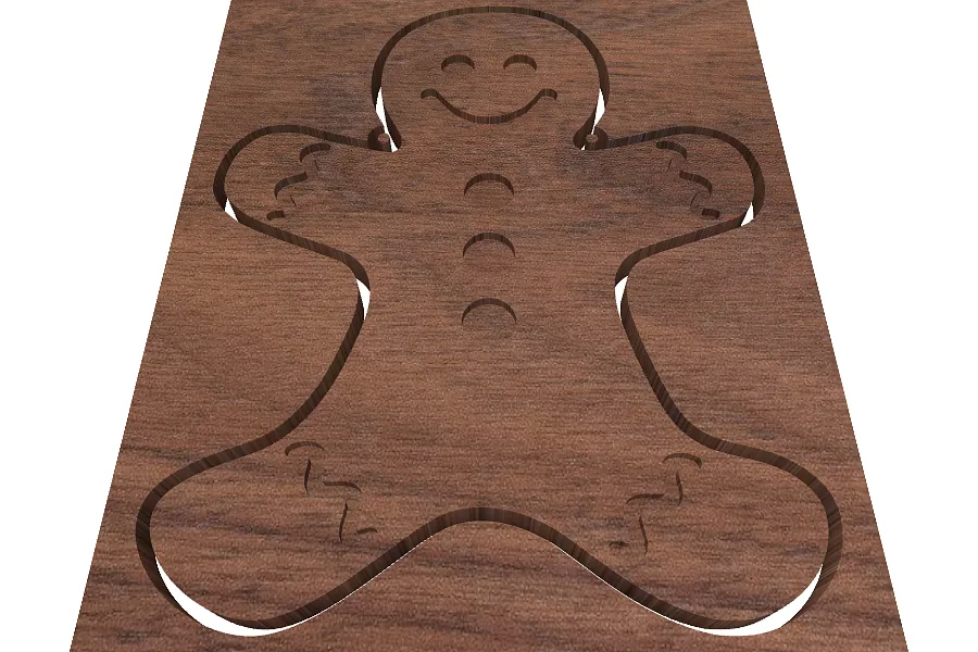 Gingerbread man serving board - image 2