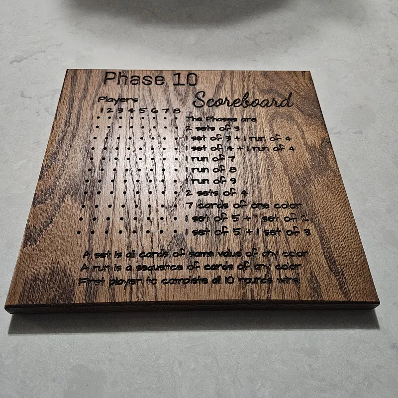 Phase 10 Scoreboard - image 1