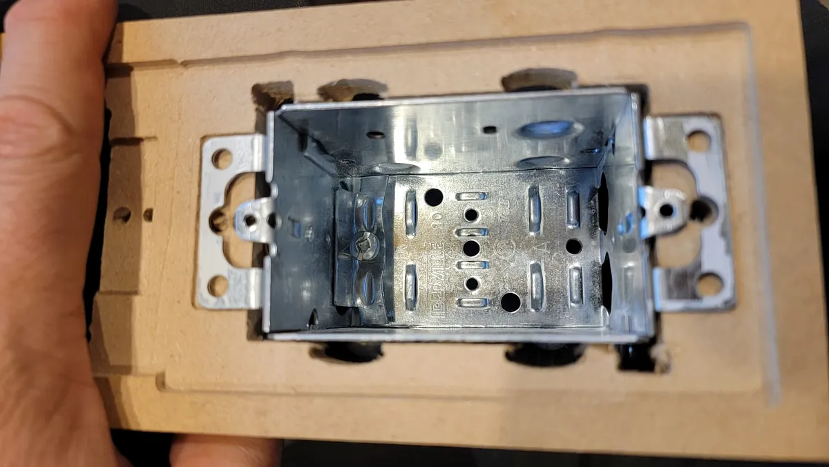 Electrical box cut out - image 2