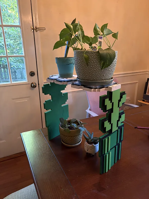 Super Mario 3 Pipe and Vine Plant Shelf - image 1