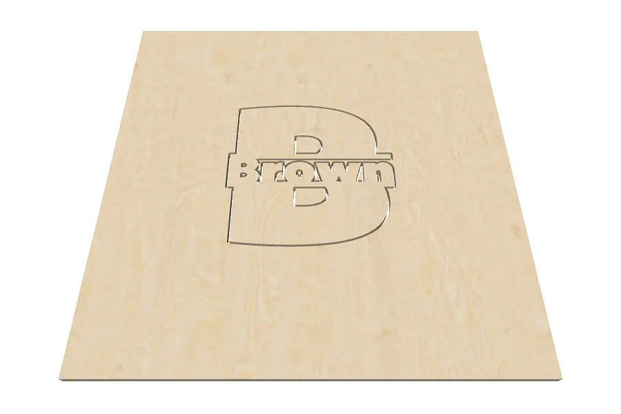 Brown plain monogram - image 2