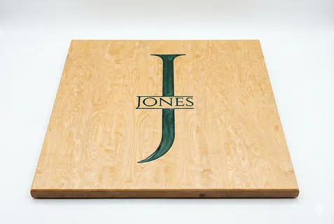 Jones Monogram Engraved Cinzel Font Plain Style