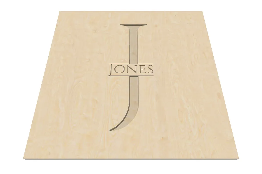 Jones Monogram Engraved Cinzel Font Plain Style - image 2