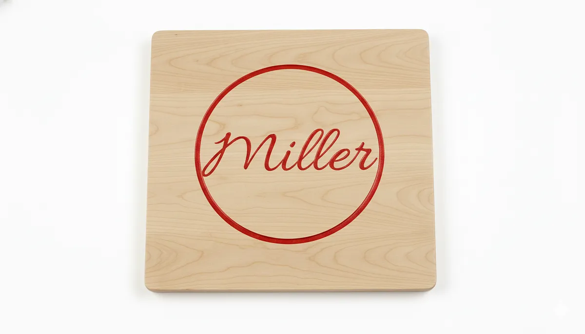 Miller Monogram Engraved Allura Font in Circle Style - image 1
