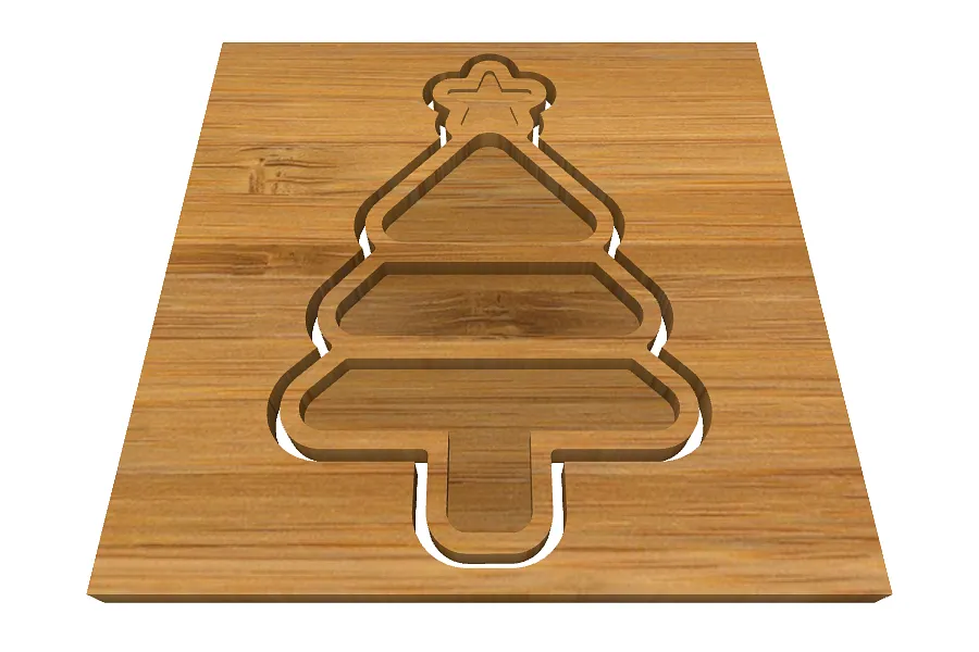 christmas tree candy dish - image 1