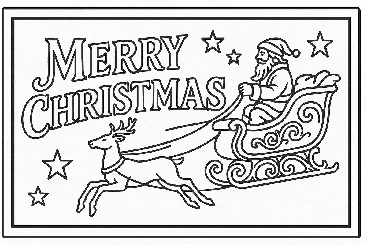 santa's sleigh sign - image 2