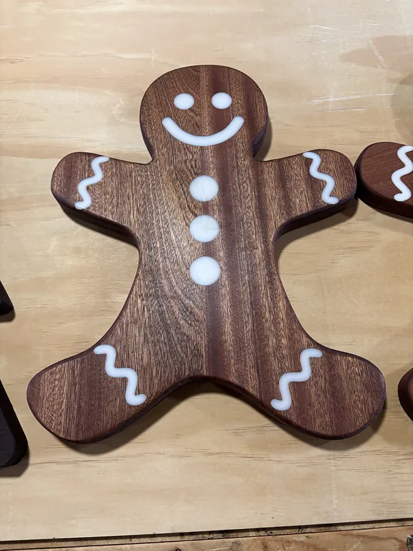 Gingerbread man serving board - image 3