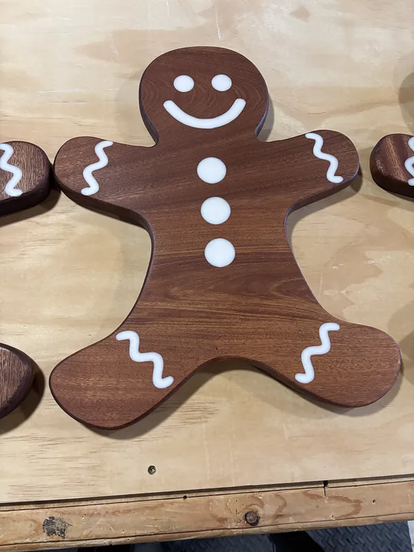Gingerbread man serving board - image 5