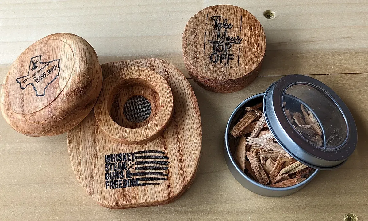 Whiskey Smoker and Lids - image 1