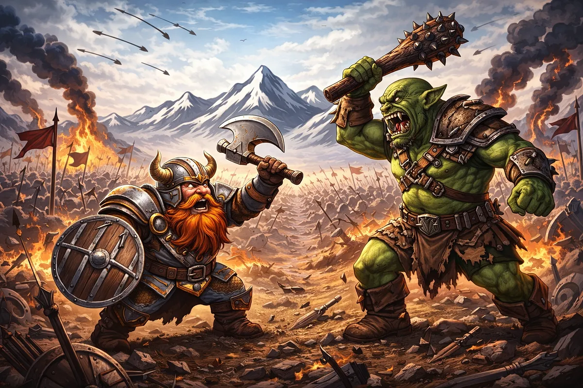 Dwarf vs Orc - image 1
