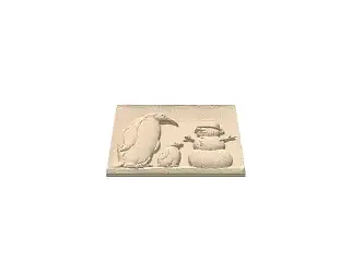 penguin & snowman - image 1