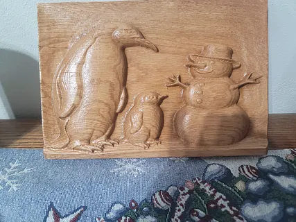 penguin & snowman