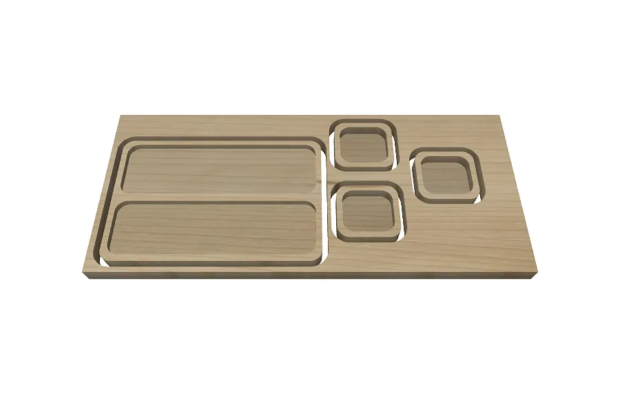 cherry bar tray with garnish  cups - image 1