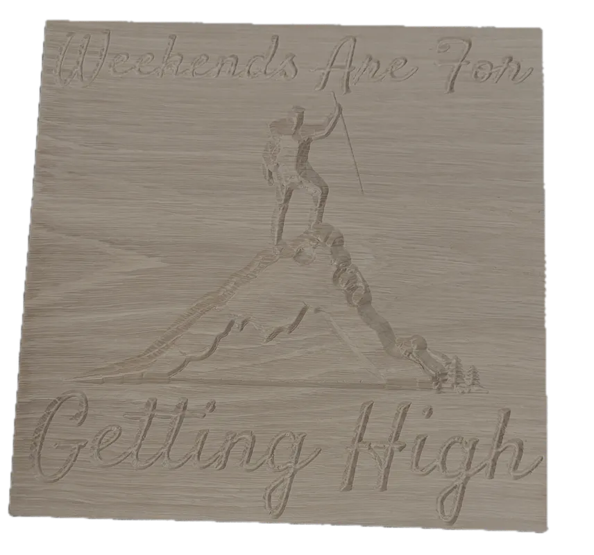 Weekends Mountain Sign - image 1