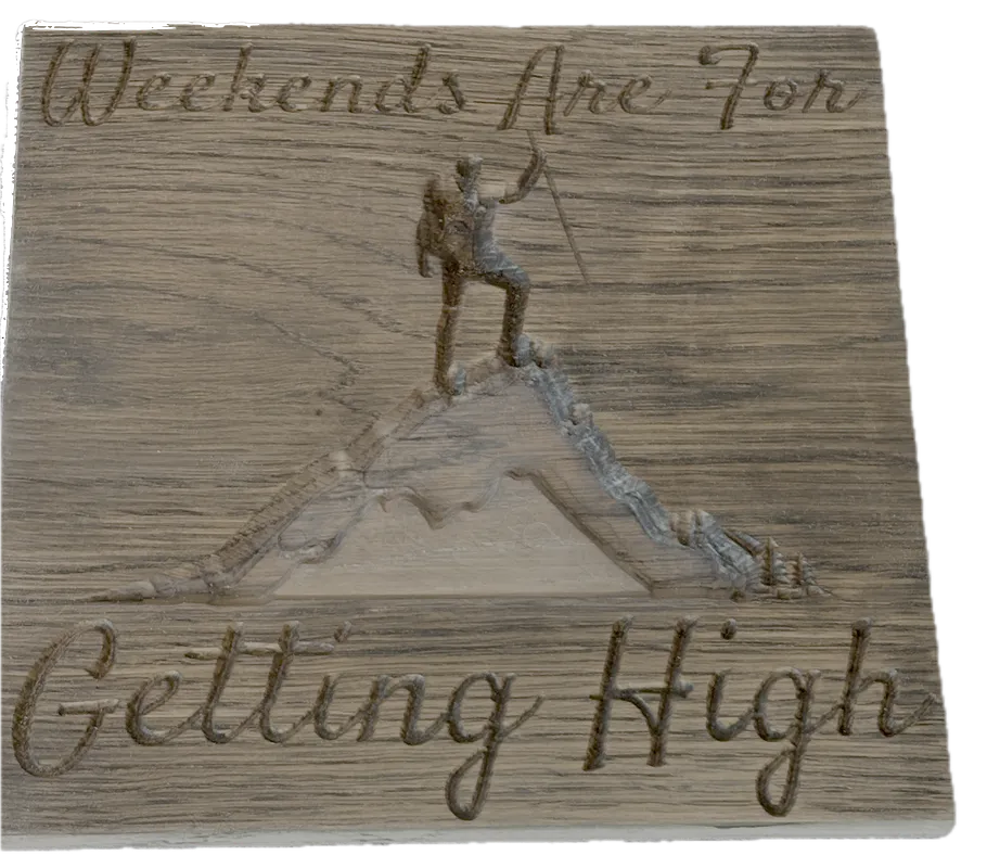 Weekends Mountain Sign - image 2
