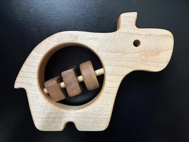 Hippo Baby Rattle - image 1