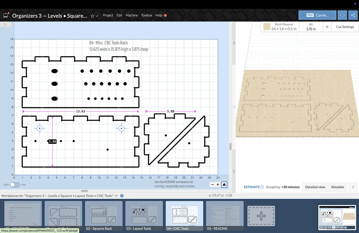Organizers 3 — Levels • Squares  • Layout Tools • CNC Tools - image 4