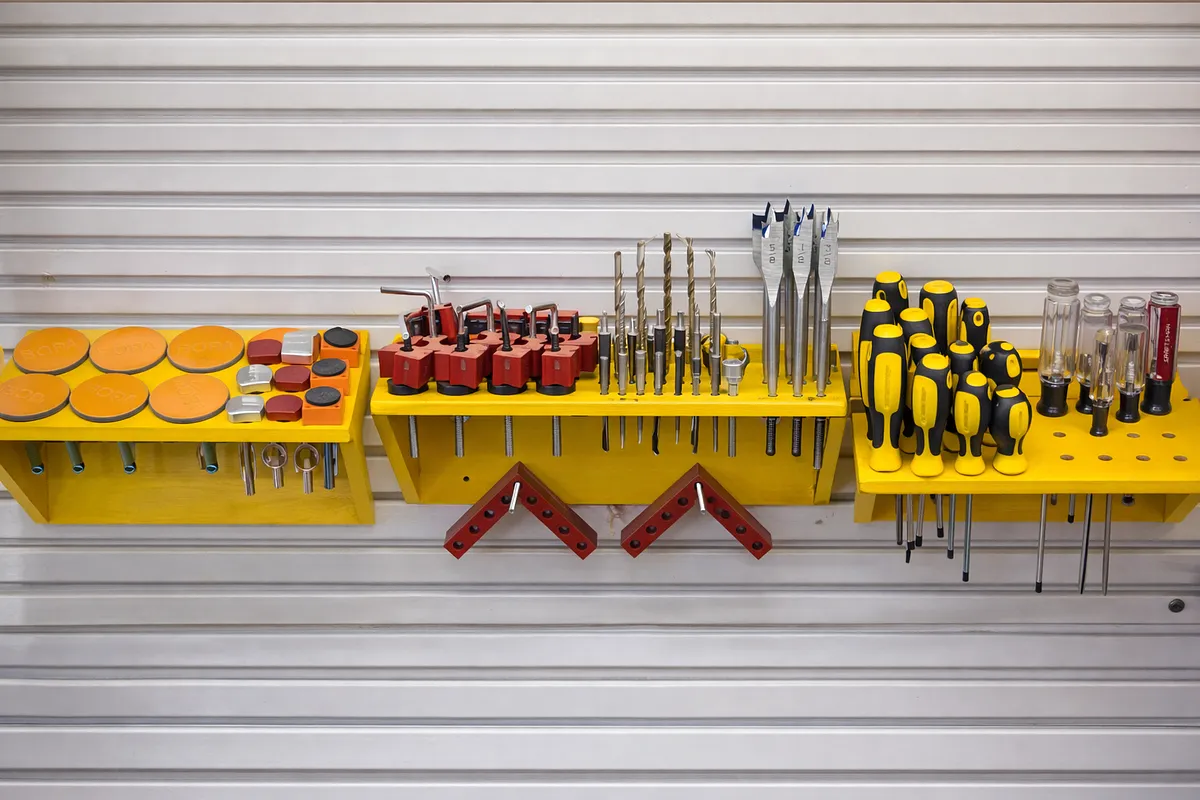 Organizers 1— Screwdrivers • Driver Bits • Corner clamps • Bench dogs - image 9