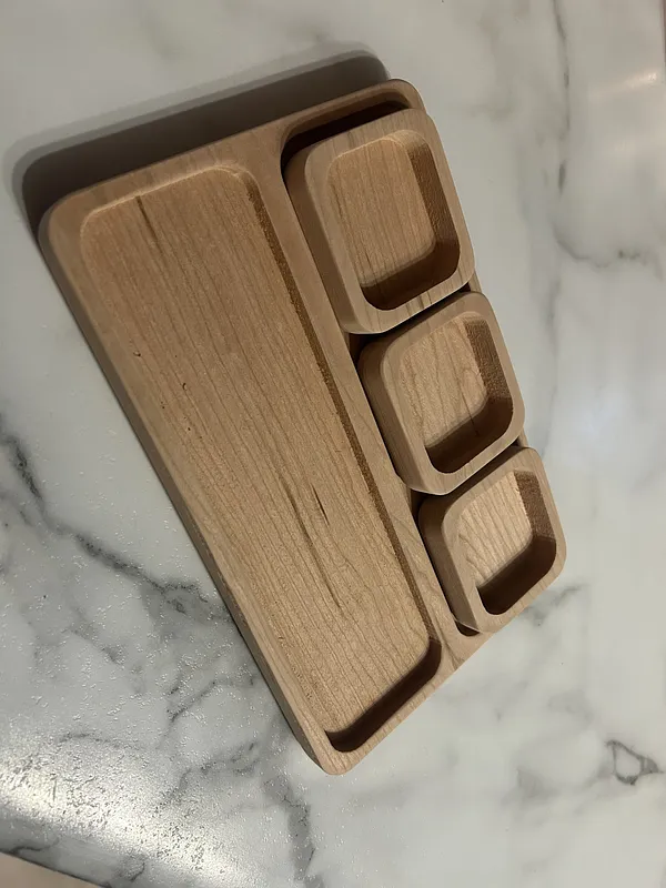 cherry bar tray with garnish  cups - image 3
