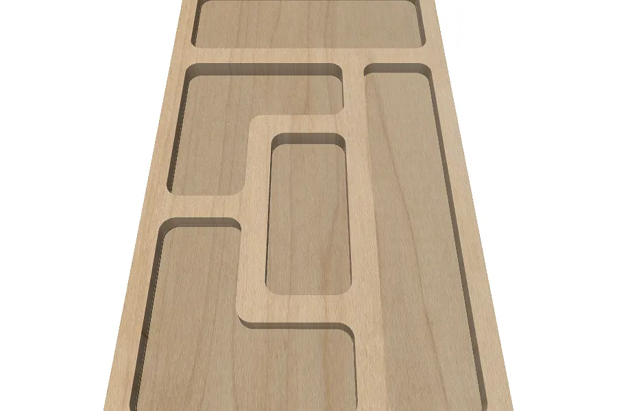 MJ2 Serving Tray with bowl cutouts - image 1