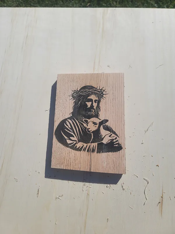 jesus and lamb - image 2