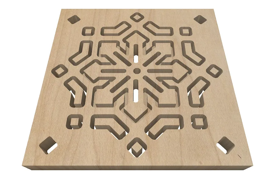 MJ2 Snowflake trivet - image 1