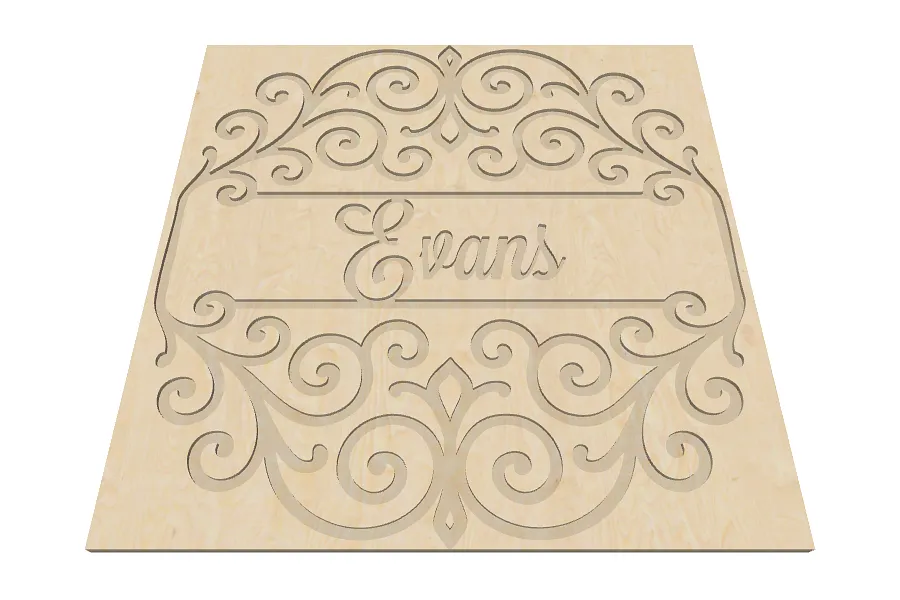 Evans Royal style monogram with Lavanderia Font - image 2