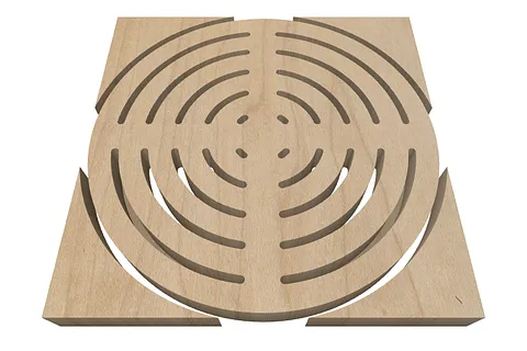 MJ2 Concentric Circles trivet