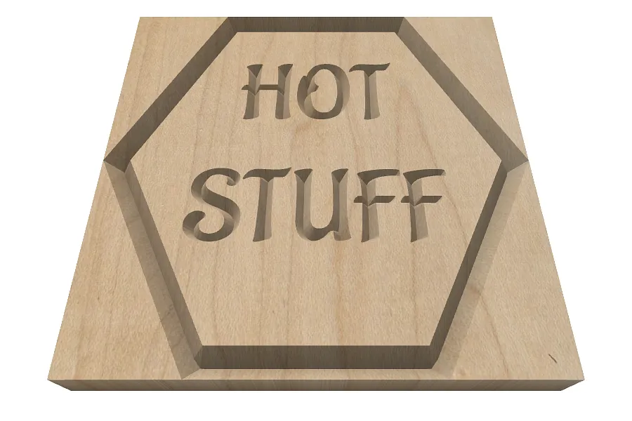 MJ2 Hot Stuff trivet - image 1